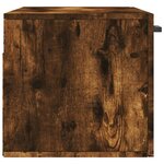 vidaXL Armoire murale chêne fumé 80x36 5x35 cm bois d'ingénierie