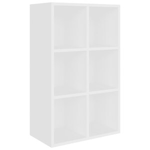 vidaXL Bibliothèque/Buffet blanc 66x30x98 cm bois d'ingénierie