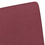 vidaXL Chaises de Salle à Manger avec Roues 2 Pièces Rouge bordeaux