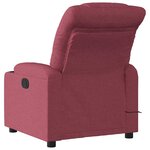 vidaXL Fauteuil de massage inclinable Rouge bordeaux Tissu