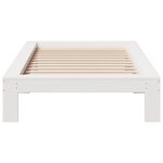 vidaXL Cadre de lit sans matelas blanc 90x200 cm bois de pin massif
