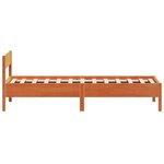 vidaXL Cadre de lit sans matelas cire marron 75x190 cm bois pin massif