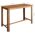 vidaXL Table et chaises de bar 7 Pièces Bois d'acacia massif