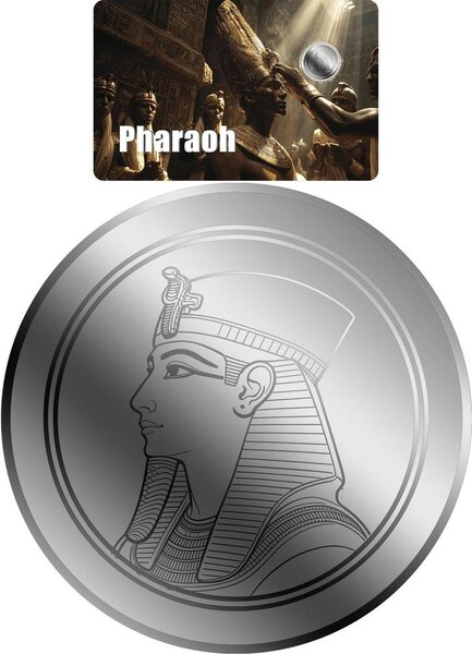 Monnaie PHARAOH 1/500 Oz Platine 25$ Liberia 2026