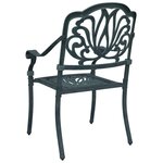 vidaXL Chaises de jardin lot de 2 vert aluminium coulé
