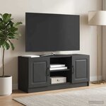 vidaXL Meuble TV Noir 102 x 34 5 x 47 cm Bois d'ingénierie