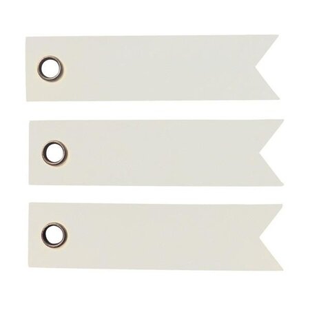 40 étiquettes blanches 5 cm - Fanion