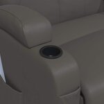vidaXL Fauteuil à bascule de massage Anthracite Similicuir
