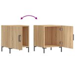 vidaXL Tables de chevet 2 Pièces chêne sonoma 40x40x50 cm bois ingénierie