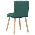vidaXL Chaises à manger lot de 6 vert foncé tissu