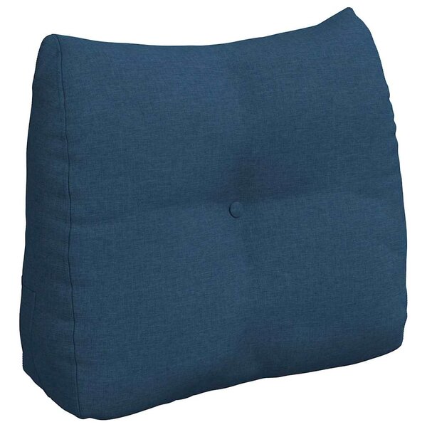 vidaXL Coussin de Dos Bleu 60 x 24 x 50 cm tissu