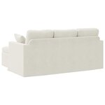 vidaXL Canapé Crème 198 x 134 x 80 cm Velours