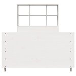 vidaXL Cadre de lit sans matelas blanc 90x200 cm bois de pin massif