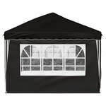 vidaXL Tente de fête pop-up 575 x 288 x 245 cm Noir