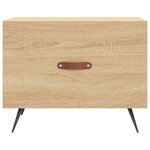 vidaXL Table basse Chêne sonoma 50x50x40 cm Bois d'ingénierie