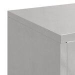 vidaXL Supports de plantes d'extérieur Pillar 3 Pièces Acier inoxydable