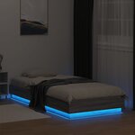 vidaXL Cadre de lit sans matelas avec lumières LED 90x200 cm