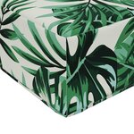 vidaXL Coussin de Siège d'Extérieur Motif feuille 40 x 40 x 8 cm