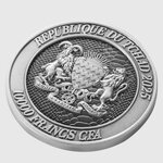 SERPENT ÉMERGENT DU LAIR Cycle sexagénaire chinois Pièce de 2 oz en argent 10000 Francs Tchad 2025