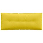 vidaXL Coussin de Dos Jaune clair 120 x 19 x 50 cm tissu