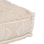 vidaXL Pouf Beige Tissu