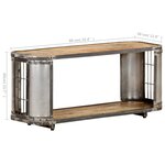 vidaXL Meuble TV 90x30x40 cm Bois de manguier massif