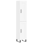 vidaXL Buffet haut Blanc 34 5x34x180 cm Bois d'ingénierie