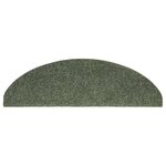 vidaXL Tapis d'escalier auto-adhésifs 15 pièces 65 x 21 x 4 cm Vert Demi-rond Grand
