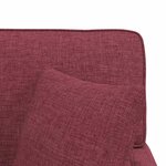 vidaXL Chaise lounge avec jupe Bordeaux 91 x 157 x 91 cm tissu