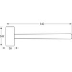 Bahco maillet sans rebond 900 g 3625pu-50