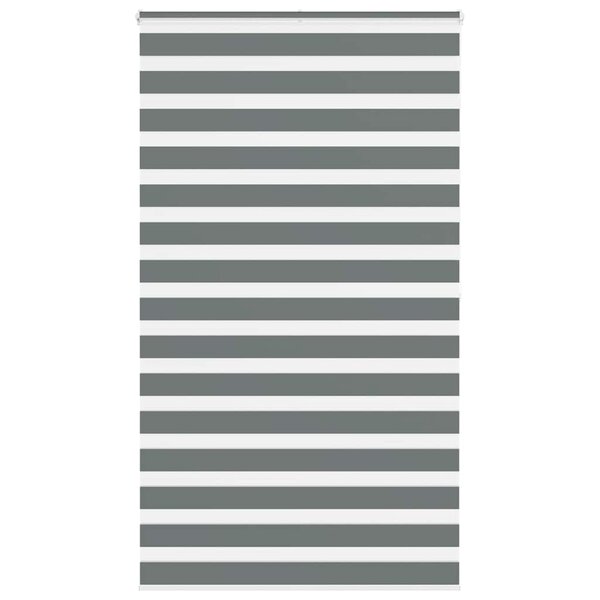 vidaXL Store zèbre gris foncé largeur du tissu 120 9 cm polyester