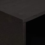 vidaXL Table basse Noir 80 x 50 x 40 cm Bois de mangue massif