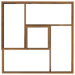 vidaXL Cache-pot de jardin Marron 60 x 60 x 50 cm Acier patiné