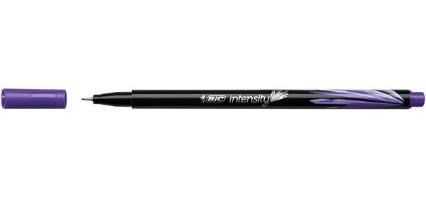 Stylo Feutre Fineliner Intensity Pointe Baguée métal Fine 0 4mm Violet BIC