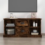 vidaXL Meuble TV chêne fumé 99 5x35 5x48 cm bois d'ingénierie