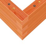 vidaXL Jardinière cire marron 110x40x23 cm bois de pin massif