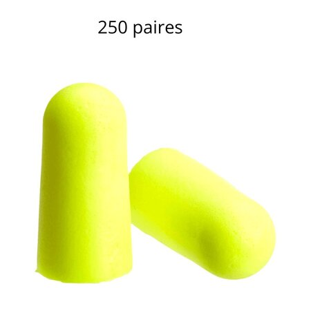 Bouchons anti bruit 3m earsoft neon  250 paires