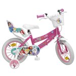 DISNEY PRINCESSE Vélo 14 + Casque - Enfant fille - Rose et blanc