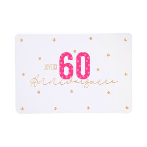 Carte De Voeux - Anniversaire - 60 ans