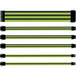 COOLER MASTER Sleeved Extension cable kit Green / Black Kit de câbles universels pour alimentation + peignes (CMA-SEST16GRBK1-GL)