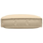 vidaXL Coussin Beige 60 x 60 x 12 cm Tissu Oxford