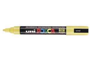 Marqueur pointe conique moyenne posca pc5m 1 8 - 2 5mm jaune x 6 posca
