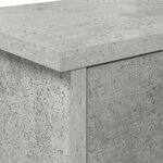 vidaXL Porte-manteau mural avec étagère Gris béton 50 x 20 x 30 cm