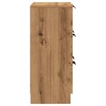 vidaXL Buffet chêne artisanal 60x30x70 cm bois d'ingénierie