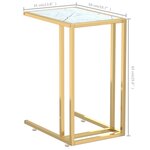 vidaXL Table d'appoint ordinateur Marbre blanc 50x35x65cm Verre trempé