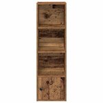 vidaXL Bibliothèque vieux bois 31x24x102 cm bois d'ingénierie