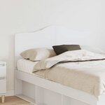 vidaXL Tête de lit Blanc 135 cm Bois d'ingénierie