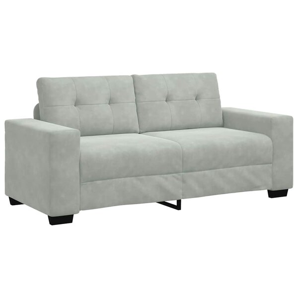 vidaXL Canapé causeuse gris clair 180x77x82 cm velours