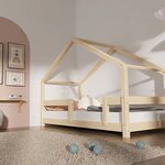 Lit cabane enfant LUCKY 90 x 180 beige