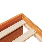 vidaXL Lit de jour sans matelas cire marron 80x200 cm bois pin massif